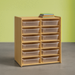A shelving unit for classroom storage