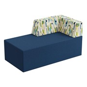 Modern Low-Back Soft Seating Chaise - Left Arm