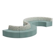 Modern Low-Back Lounge Soft Seating S-Curve