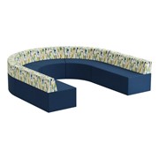 Modern Low-Back Lounge Soft Seating Horseshoe
