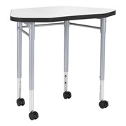 Hex Collaborative Desk w/ Whiteboard Top