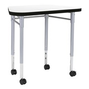 Trapezoid Collaborative Desk w/ Whiteboard Top