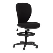 Fabric Upholstered Drafting-Height Stool