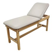 Classic Wood Treatment Table w/ Lift Back Cushion