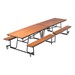 Mobile Bench Cafeteria Table