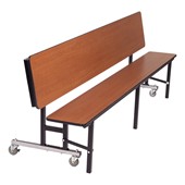 Mobile Convertible Bench Cafeteria Table