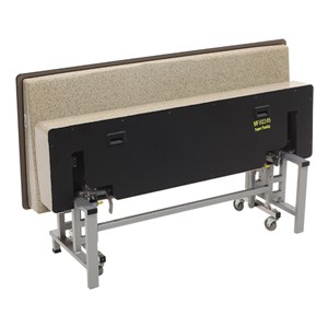 Mobile Folding Booth & Table Package - Gold Granite - Seat - Folded