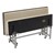 Mobile Folding Booth & Table Package - Gold Granite - Seat - Folded