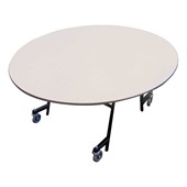Oval Mobile EZ-Tilt Cafeteria Table