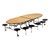 Elliptical Mobile Stool Cafeteria Table