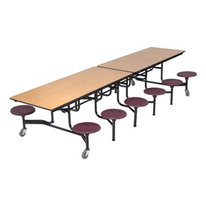 Mobile Stool Cafeteria Table