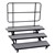 Mobile E-Z Riser w/ Back Rail - Three Levels