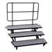 Mobile E-Z Riser w/ Back Rail - Three Levels