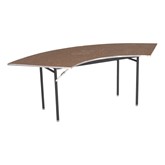 Serpentine Folding Banquet Table w/ Aluminum Edge