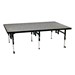 Adjustable-Height Portable Stage w/ Carpet Deck