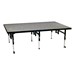 Adjustable-Height Portable Stage w/ Carpet Deck