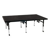 Adjustable-Height Portable Stage w/ Polypropylene Deck