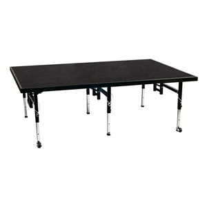 Adjustable-Height Portable Stage w/ Polypropylene Deck