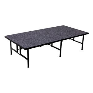 Fixed-Height Portable Stage w/ Carpet Deck