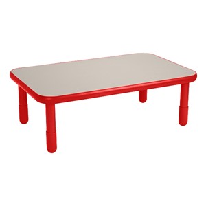 Rectangle BaseLine Table - Candy Apple Red