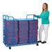 Mobile Metal Nap Mat Storage Cart