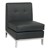 Wall Street Series Modular Armless Chair - Black