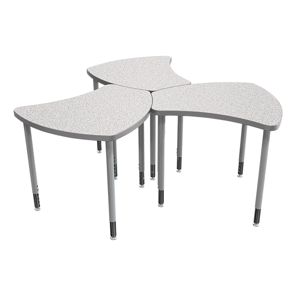 Small Shape Desk w/o Book Box - Multiple desks shown