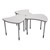 Large Shapes Desk w/o Book Box - Multiple desks shown