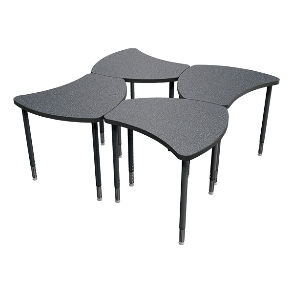 Small Shape Desk w/o Book Box - Multiple desks shown