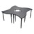 Small Shape Desk w/o Book Box - Multiple desks shown