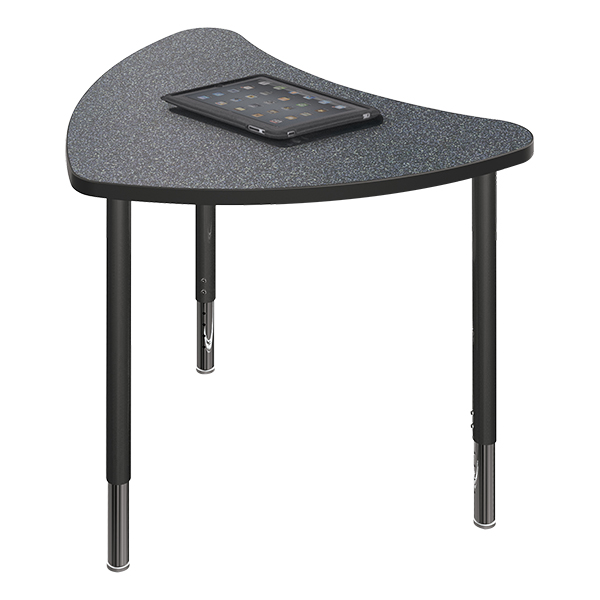 Chevron Collaborative Student Desk - Graphite Nebula