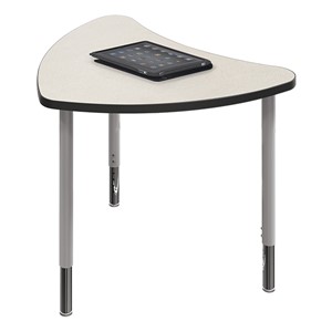 Chevron Collaborative Student Desk - Gray Mesh