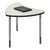 Chevron Collaborative Student Desk - Gray Mesh