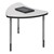Chevron Collaborative Student Desk - Gray Nebula