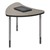 Chevron Collaborative Student Desk - Pewter Mesh