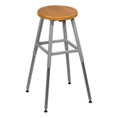 Adjustable-Height Lab Stool