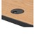 Sit-to-Stand Flipper Training Table - Half Round (24" W x 48" L) - Grommet detail
