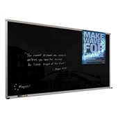 Framed Magnetic Glass Dry Erase Markerboard