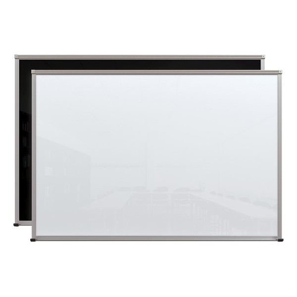 Framed Magnetic Glass Dry Erase Markerboard