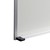Porcelain Steel Magnetic Dry Erase Board w/ Aluminum Frame & Map Rail