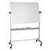 Double-Sided Magnetic Dry Erase Board w/ Aluminum Frame