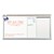 Horizontal Sliding Dry Erase Board w/ Two Panels
