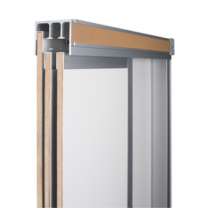 Horizontal Sliding Dry Erase Board w/ Two Panels