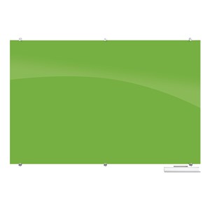 Visionary Colors Magnetic Glass Dry Erase Markerboard - Green