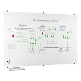 Visionary Magnetic Glossy White Glass Markerboard
