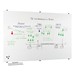 Visionary Glossy White Glass Magnetic Whiterboard