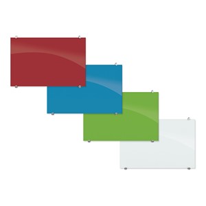 Visionary Colors Magnetic Glass Dry Erase Markerboard