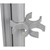 Double-Sided Porcelain Markerboard Partition<BR>Detail of plastic connector brackets