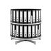 Binder Carousel Shelving w/ Floor Base - Two Tier