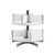Binder Carousel Shelving w/ Floor Base - Two Tier